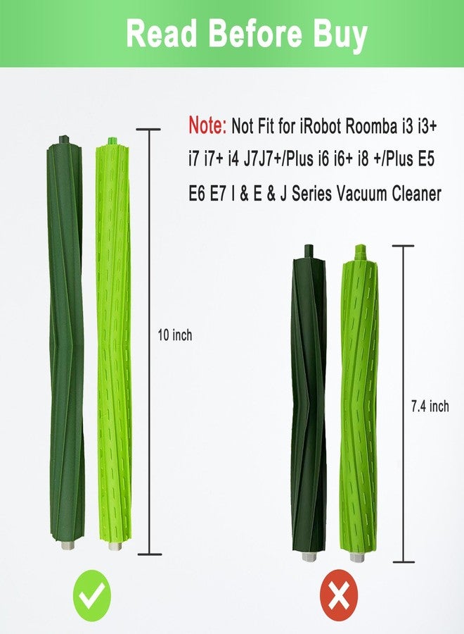 مجموعة من 9 قطع غيار بديلة لروبوت التنظيف Roomba s9، متوافقة مع iRobot Roomba s9+ (9550) وS9 (9150)، تتضمن فرشاة مطاطية، 4 فلاتر، و4 فرش جانبية. - Image 3